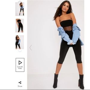 Mesh Bandeau Unitard